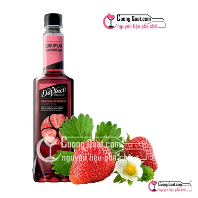 Siro Davinci Dâu 750ml, Chai 750ml, thùng 12