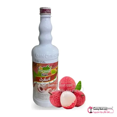 Siro Dingfong Vải 760ml, Chai 760ml, thùng 12
