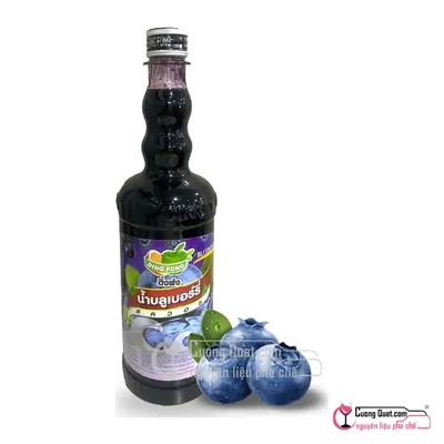 Siro Dingfong Việt Quất 760ml, Chai 760ml, thùng 12