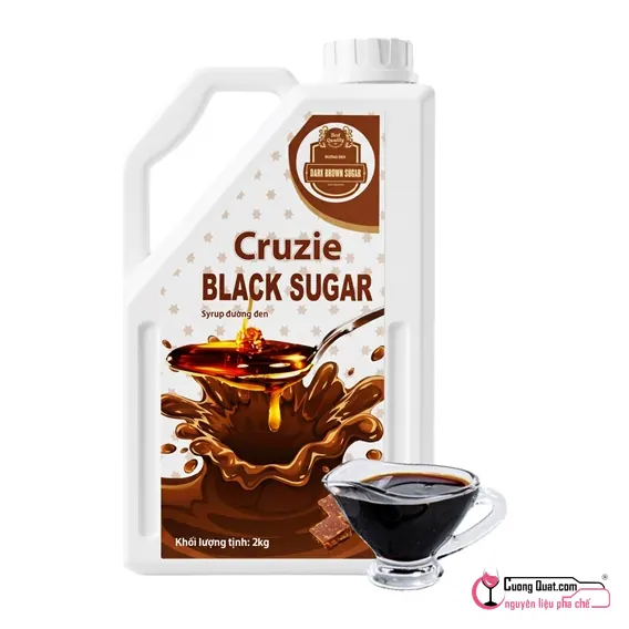 Siro Đường Đen Black Sugar 2L, Chai 2L, thùng 6