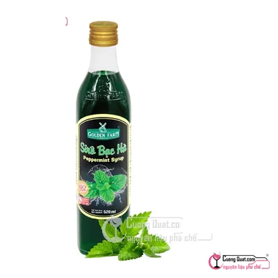 Siro GDF Bạc Hà 520ml, Chai 520ml, thùng 12