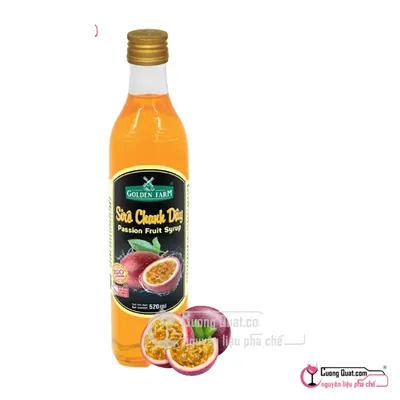 Siro GDF Chanh Dây 520ml, Chai 520ml, thùng 12