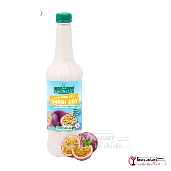 Siro GDF Chanh Dây Đậm Đặc 700ml, Chai 700ml, thùng 12