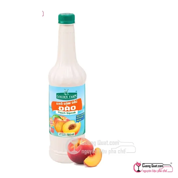 Siro GDF Đào Đậm Đặc 700ml, Chai 700ml, thùng 12