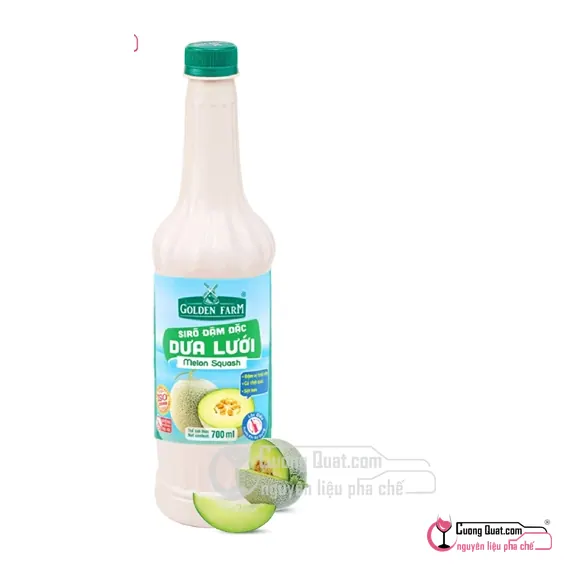 Siro GDF Dưa Lưới Đậm Đặc 700ml, Chai 700ml, thùng 12