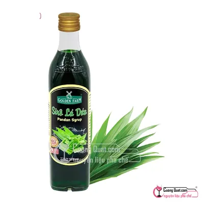 Siro GDF Lá Dứa 520ml, Chai 520ml, thùng 12