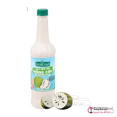 Siro GDF Mãng Cầu Đậm Đặc 700ml, Chai 700ml, thùng 12