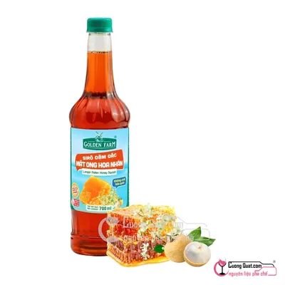 Siro GDF Mật Ong Hoa Nhãn Đậm Đặc 700ml, Chai 700ml, thùng 12