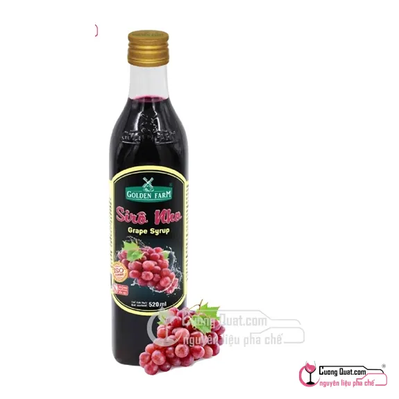 Siro GDF Nho Đen 520ml, Chai 520ml, thùng 12