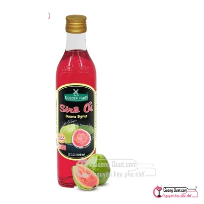 Siro GDF Ổi 520ml, Chai 520ml, thùng 12