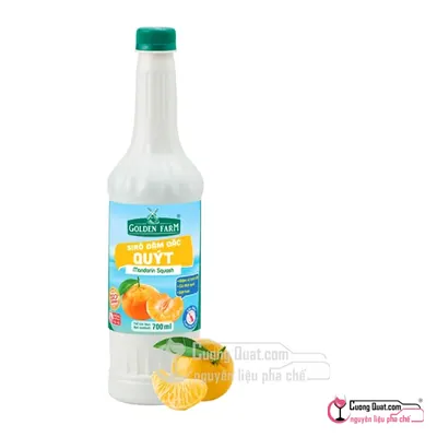 Siro GDF Quýt Đậm Đặc 700ml, Chai 700ml, thùng 12