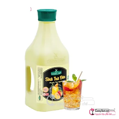 Siro GDF Trà Đào 2L, Chai 2L, thùng 6