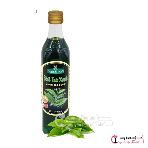 Siro GDF Trà Xanh 520ml, Chai 520ml, thùng 12
