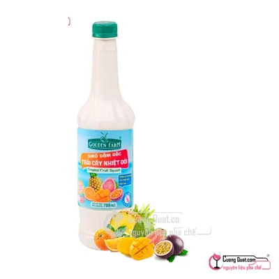 Siro GDF Trái Cây Đậm Đặc 700ml, Chai 700ml, thùng 12