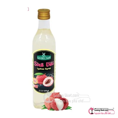 Siro GDF Vải 520ml, Chai 520ml, thùng 12