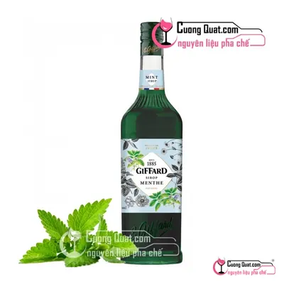 Siro Giffard Bạc Hà Xanh 1L, Chai 1L, thùng 6