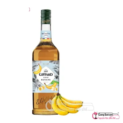 Siro Giffard Chuối 1L, Chai 1L, thùng 6