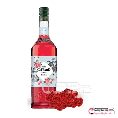 Siro Giffard Hoa Hồng 1L, Chai 1L, thùng 6
