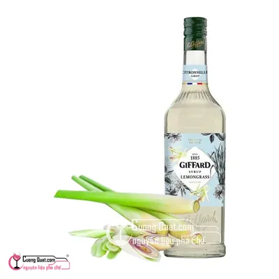 Siro Giffard Sả 1L, Chai 1L, thùng 6