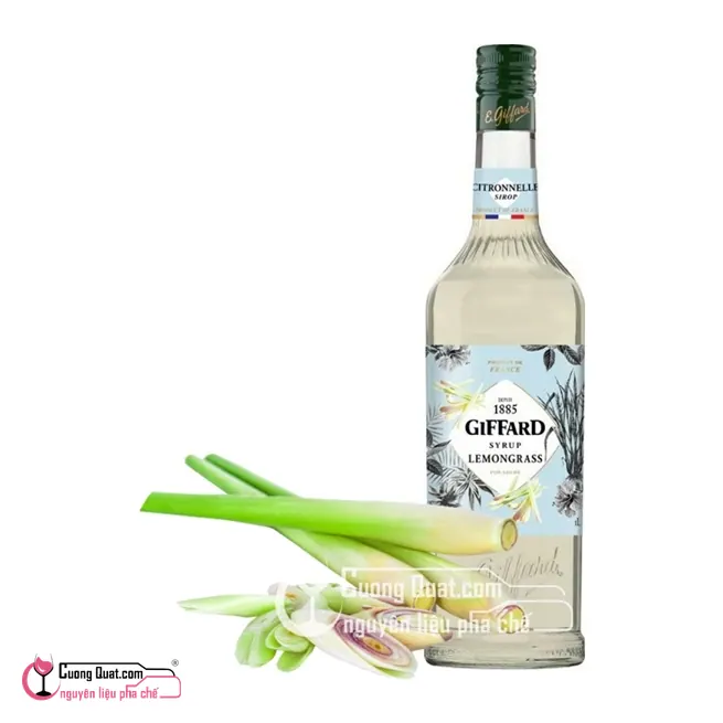 Siro Giffard Sả 1L, Chai 1L, thùng 6