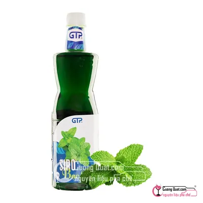 Siro GTP Bạc Hà 1.3kg, Chai 1.3kg, thùng 12