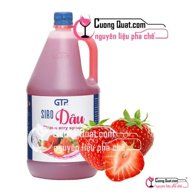 Siro GTP Dâu 2.5kg, Chai 2.5kg, thùng 6