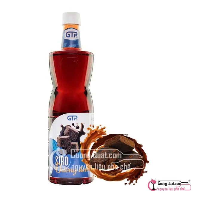 Siro GTP Đường Đen 1.3kg, Chai 1.3kg, thùng 12