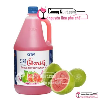 Siro GTP Ổi Hồng 2.5kg, Chai 2.5kg, thùng 6