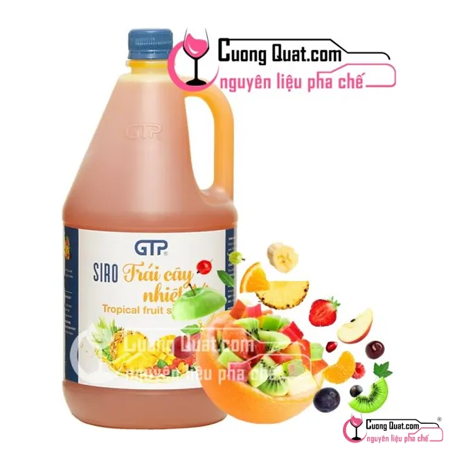 Siro GTP Trái Cây 2.5kg, Chai 2.5kg, thùng 6