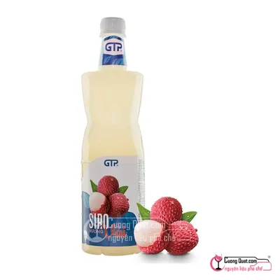 Siro GTP Vải 1.3kg, Chai 1.3kg, thùng 12