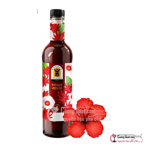 Siro Hestia Hibiscus 750ml, Chai 750ml, thùng 12