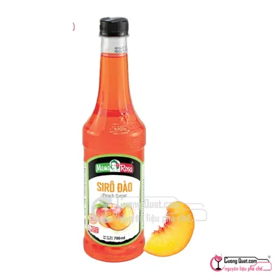 Siro Mama 700ml Đào, Chai 700ml, thùng 12