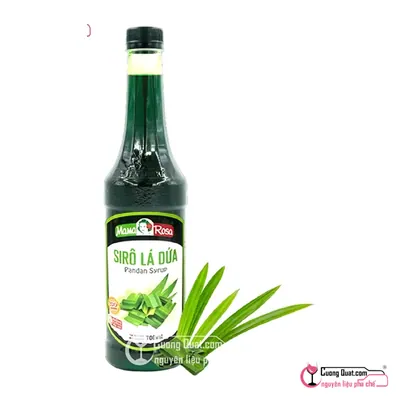 Siro Mama 700ml Lá Dứa, Chai 700ml, thùng 12