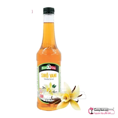 Siro Mama 700ml Vanilla, Chai 700ml, thùng 12