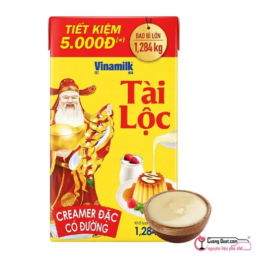 Sữa Đặc Tài Lộc 1.284kg, Hộp 1.284kg, thùng 12