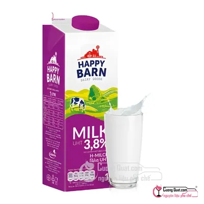 Sữa Tươi Happy Barn 1L, Hộp 1L, thùng 12