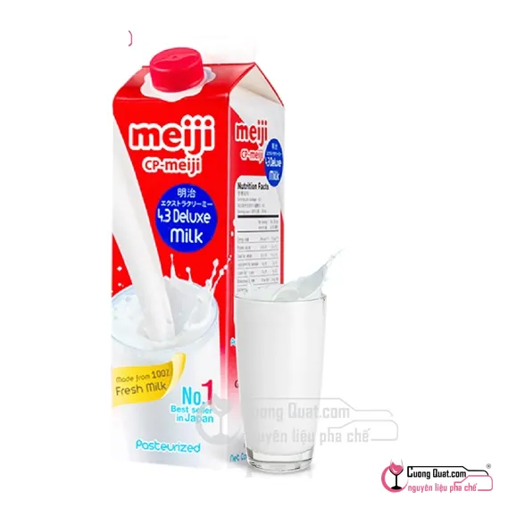 Sữa Tươi Thanh Trùng Meiji 946ml, Hộp 946ml, thùng