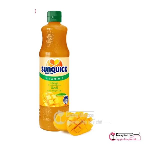 Sunquick Xoài 700ml, Chai 700ml, thùng 6