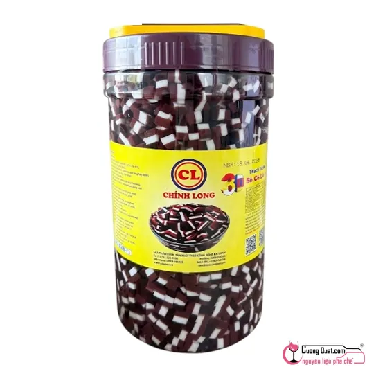 Thạch Chính Long 3D Socola 2.3kg, Hộp 2.3kg, thùng 6