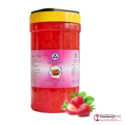 Thạch Dừa Douxian Dâu 2.5kg, Hủ 2.5kg, thùng 6