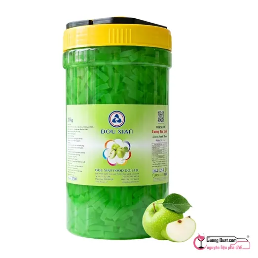 Thạch Dừa Douxian Táo Xanh 2.5kg, Hủ 2.5kg, thùng 6