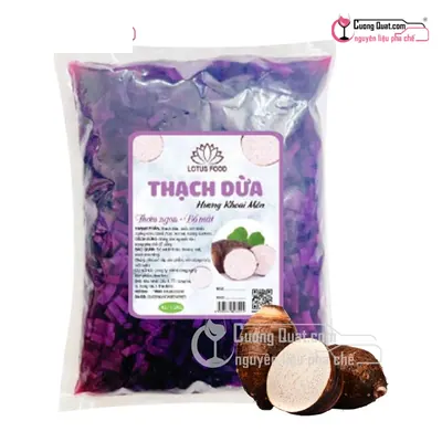 Thạch Dừa Lotus Khoai Môn 1.5kg, Gói 1.5kg, thùng 10