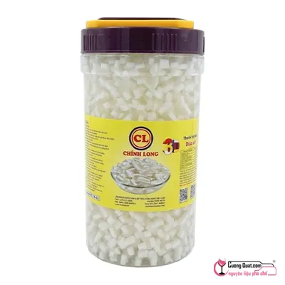 Thạch Dừa Nguyên Vị Chính Long 3D 2.3kg, Hộp 2.3kg, thùng 6