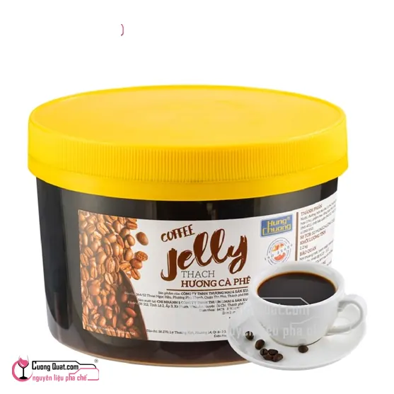 Thạch Hùng Chương Cà Phê 2.2kg, Hủ 2.2kg, thùng 6