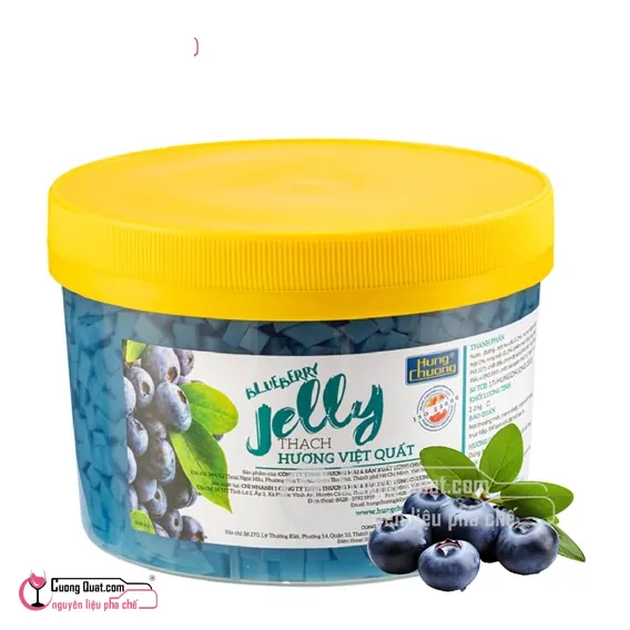 Thạch Hùng Chương Việt Quất 2.2kg, Hủ 2.2kg, thùng 6