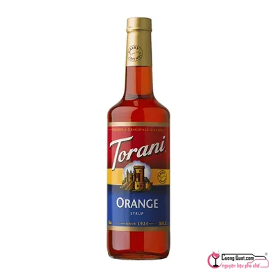 Torani Siro Cam Vàng 750ml, Chai 750ml, thùng 12