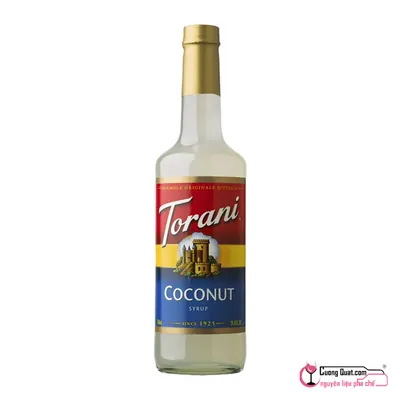 Torani Siro Dừa 750ml, Chai 750ml, thùng 12