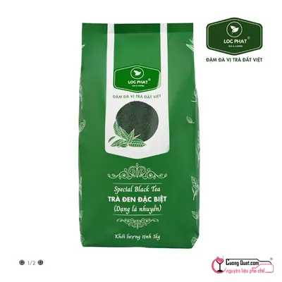Trà Đen Đặc Biệt (Lá Nhuyễn) Lộc Phát 1kg, Gói 1kg, thùng 12