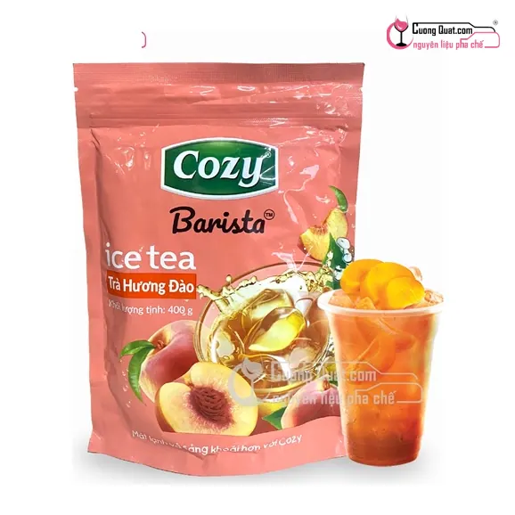 Trà Hòa Tan Đào Cozy 400g, Gói 400g, thùng 16