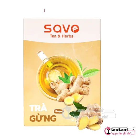 Trà Hòa Tan Gừng Savo 240g, Hộp 240g, thùng 24